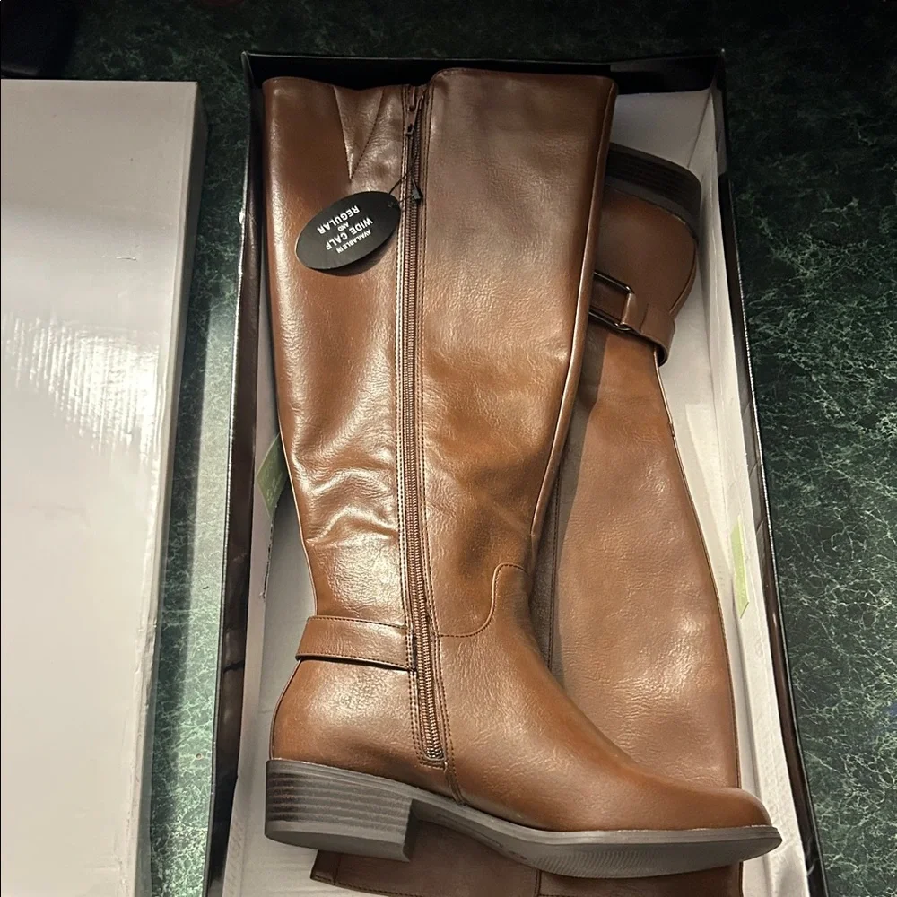Alfani Tan Over the Knee Boots (WIDE CALF)
